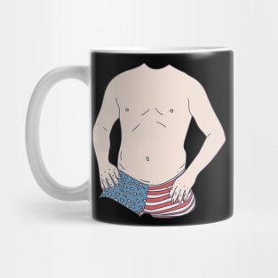 Dad Bod - American Paunch - Shirtless Gut Mug